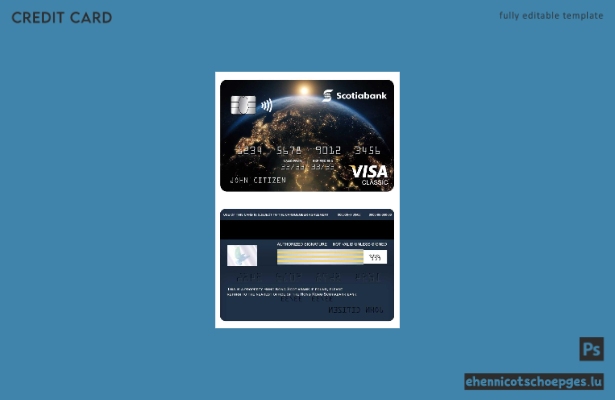 Beispielvorschau der Scotiabank Visa Classic Karte aus Hongkong
